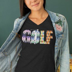 Ladies Golf Shirt, Argyle Golf shirt
